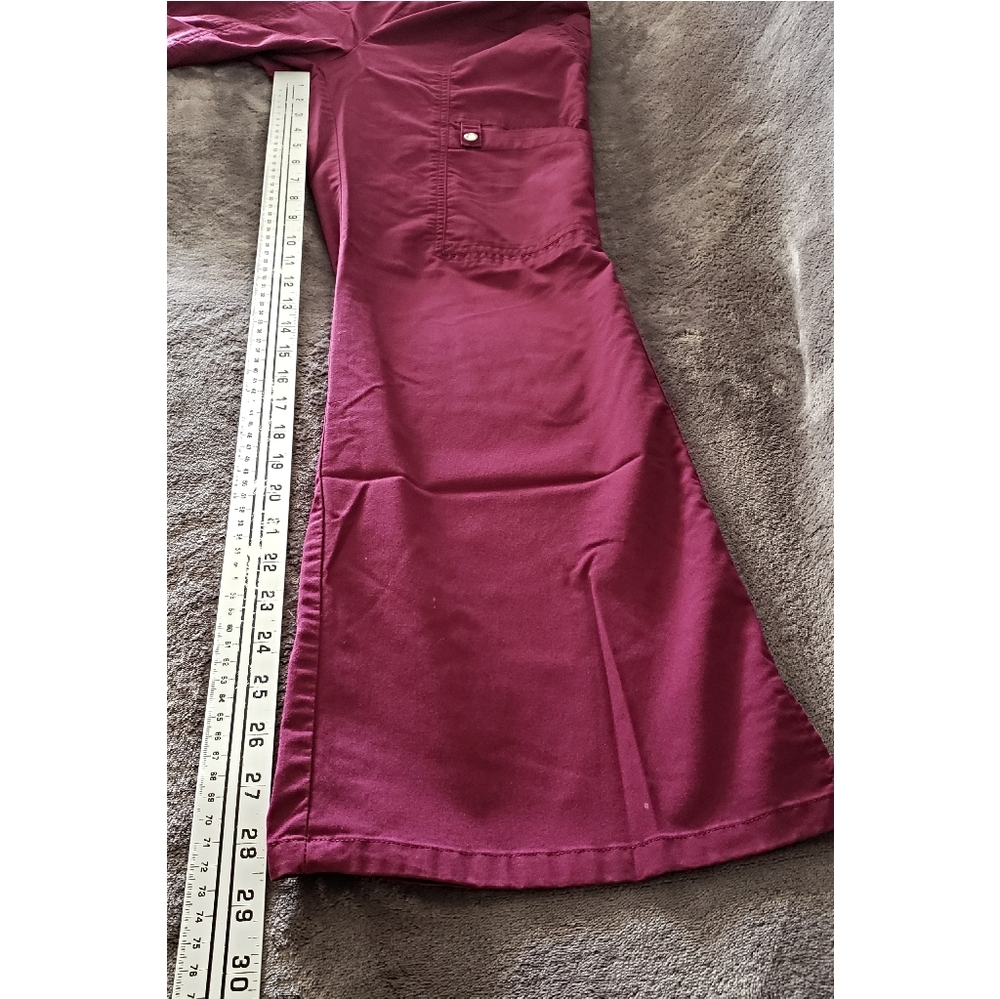 Burgundy Scrub Pants - Picture 9 of 12